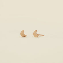 Load image into Gallery viewer, Crescent Moon Stud Earrings
