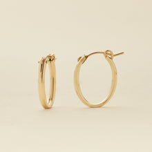 Load image into Gallery viewer, Oval Hoop Earrings
