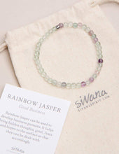 Load image into Gallery viewer, Rainbow Fluorite Mini Energy Gemstone Bracelet
