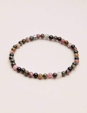 Load image into Gallery viewer, Rainbow Tourmaline Mini Energy Gemstone Bracelet
