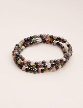 Load image into Gallery viewer, Rainbow Tourmaline Mini Energy Gemstone Bracelet
